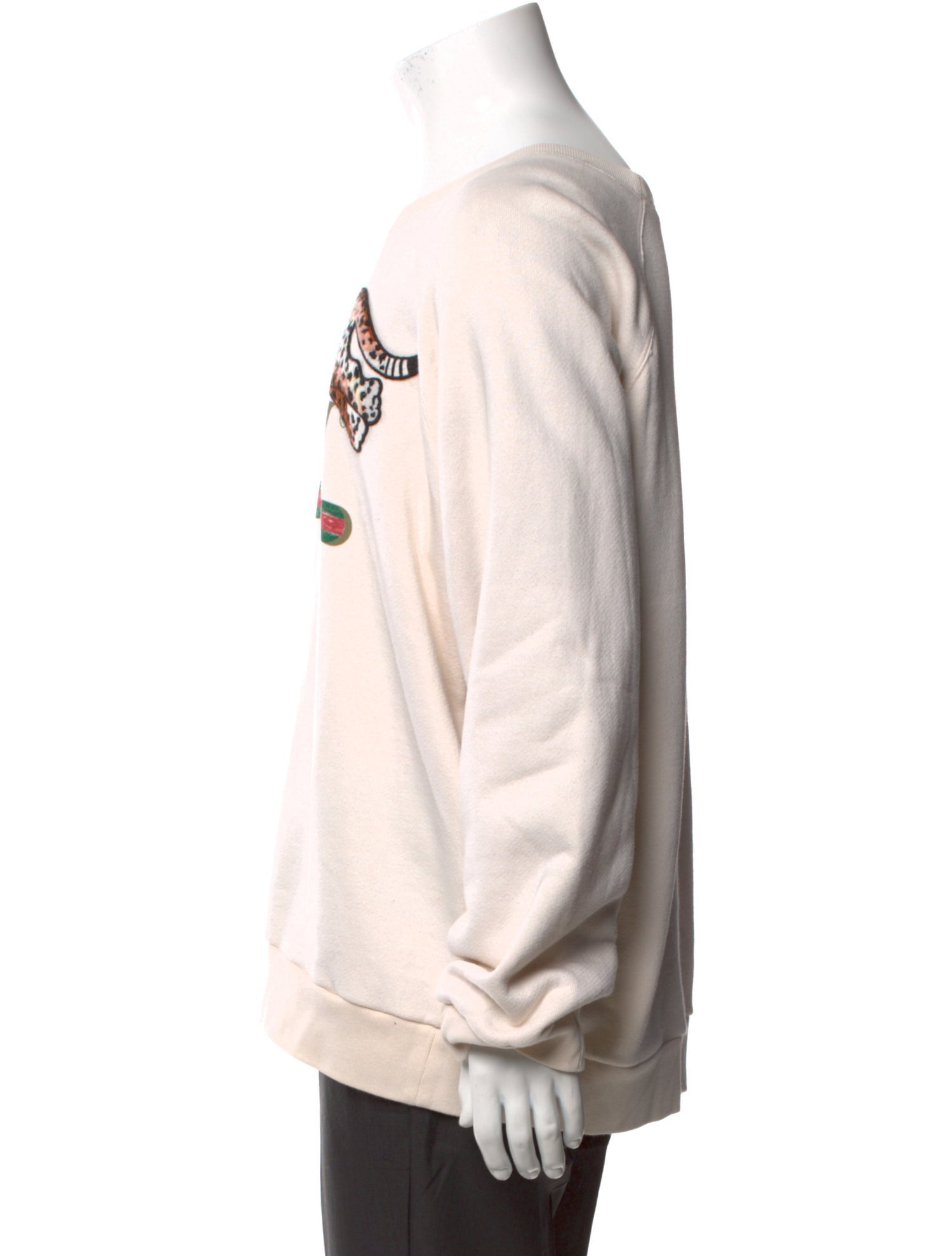 Gucci Web Accent Graphic Print Sweatshirt