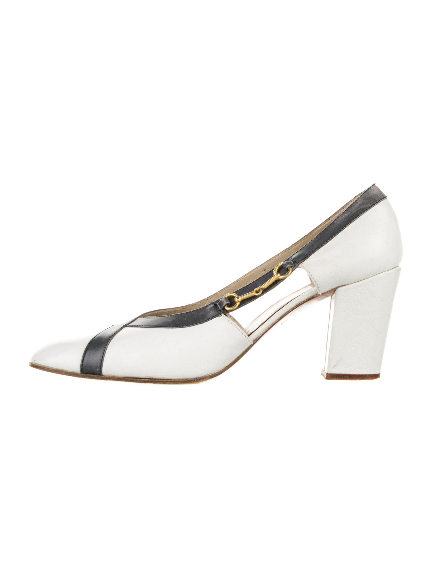 Gucci Vintage Horsebit Accent Slingback Pumps