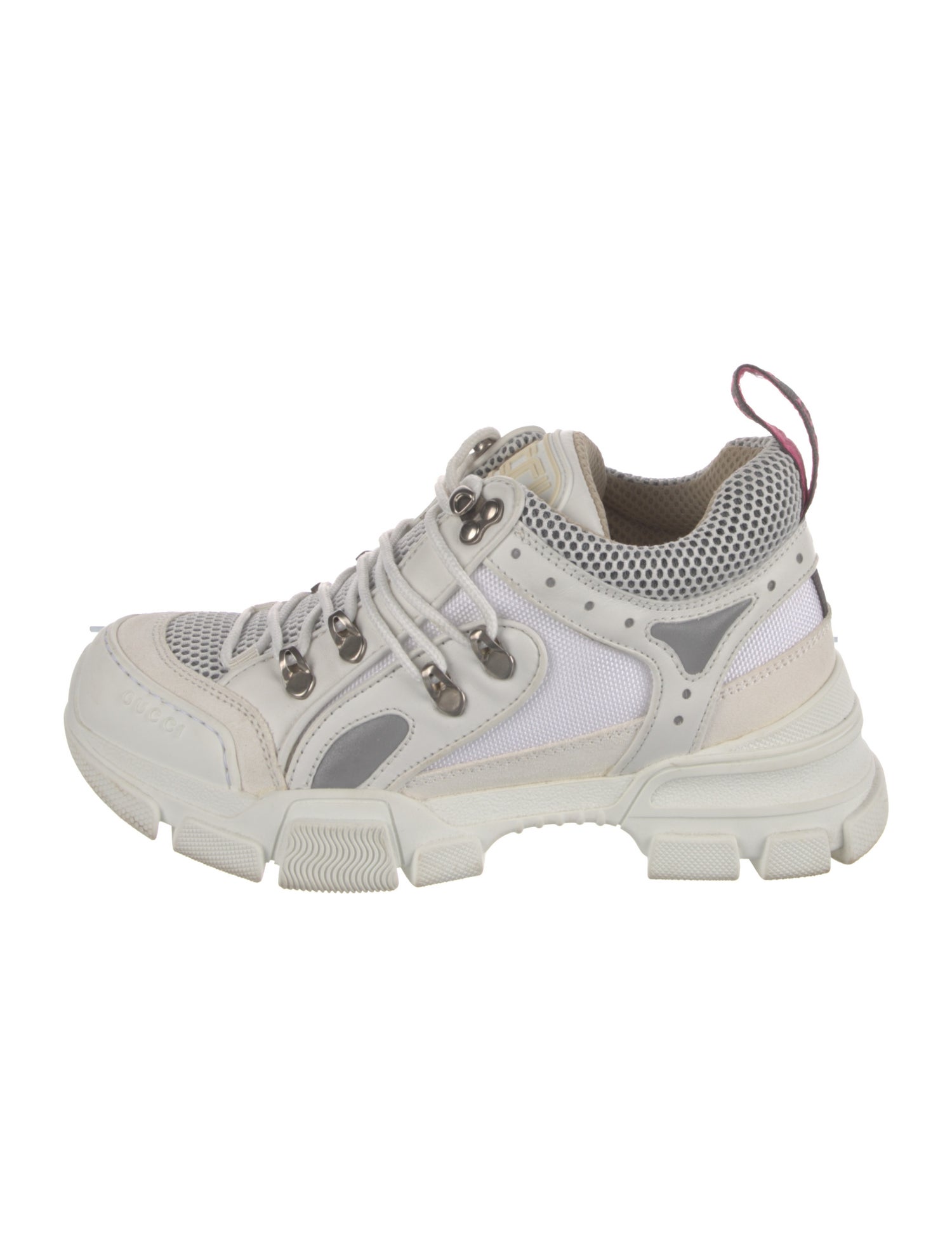 Gucci Leather Mesh Accents Chunky Sneakers