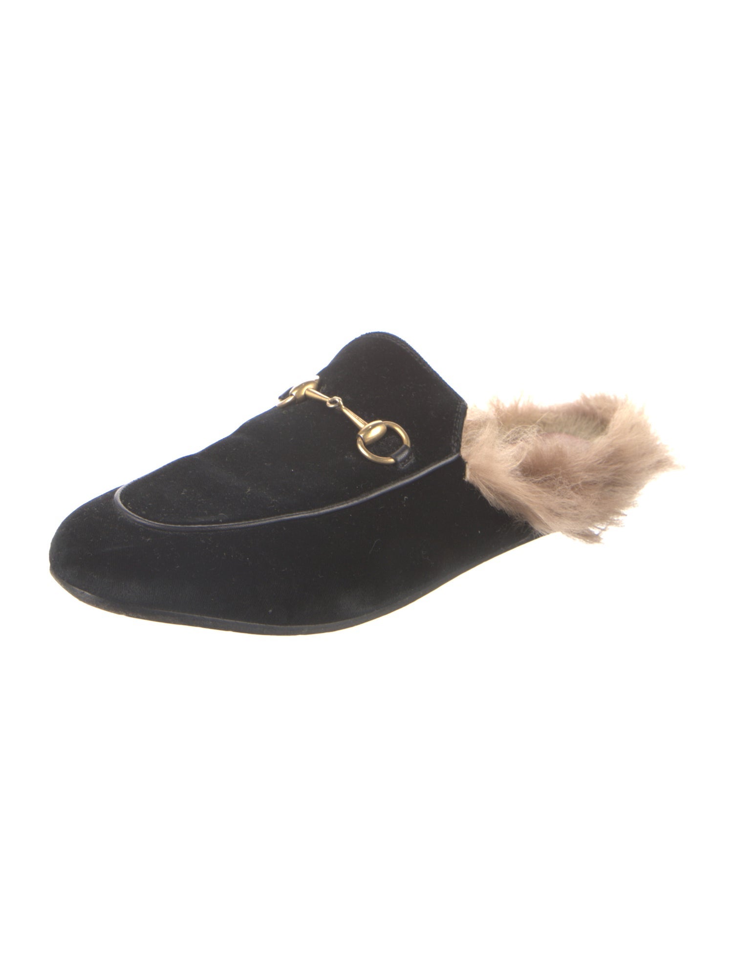 Gucci Horsebit Accent Suede Mules