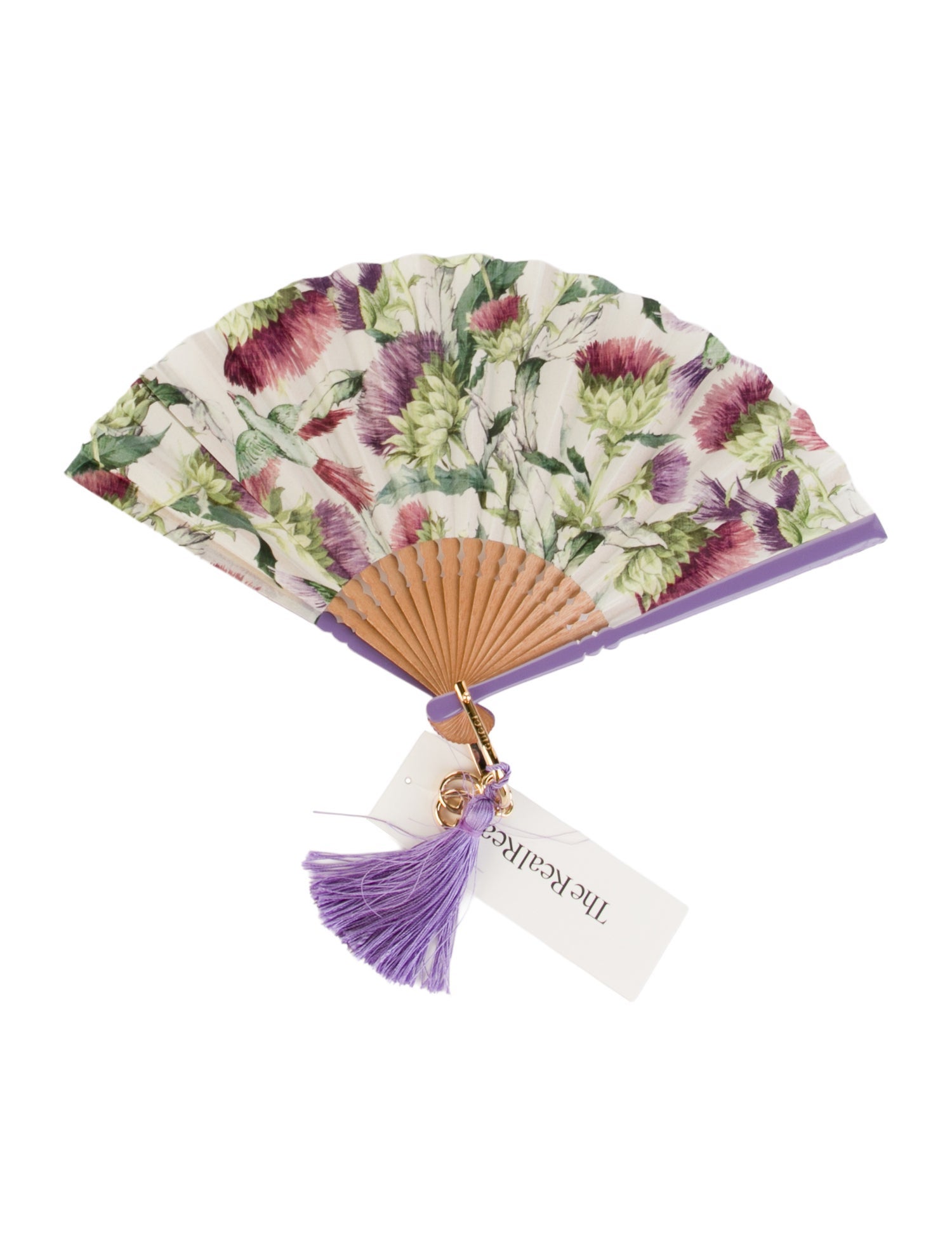 Gucci Gucci flower print and crocodile fan