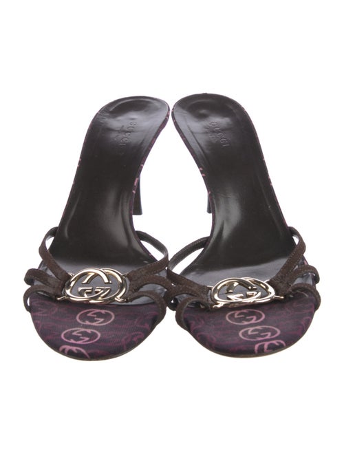 Gucci Interlocking G Logo Suede Slides