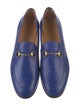 Gucci Web Accent Leather Loafers