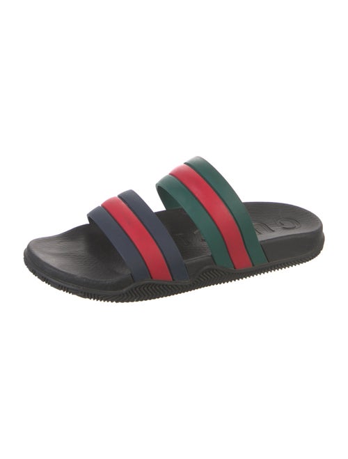 Gucci Web Accent Rubber Slides