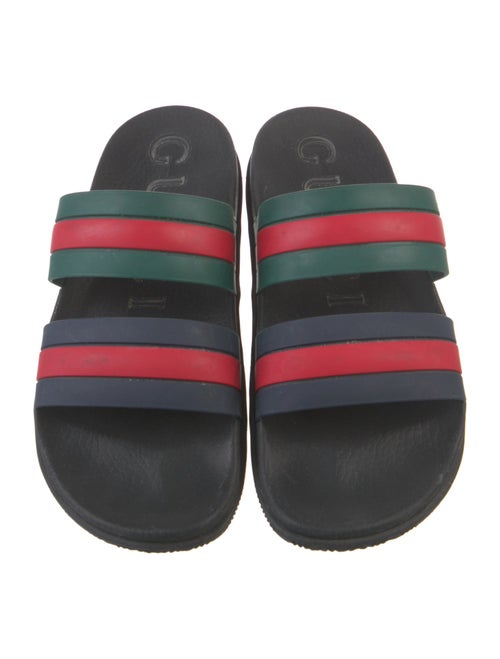 Gucci Web Accent Rubber Slides