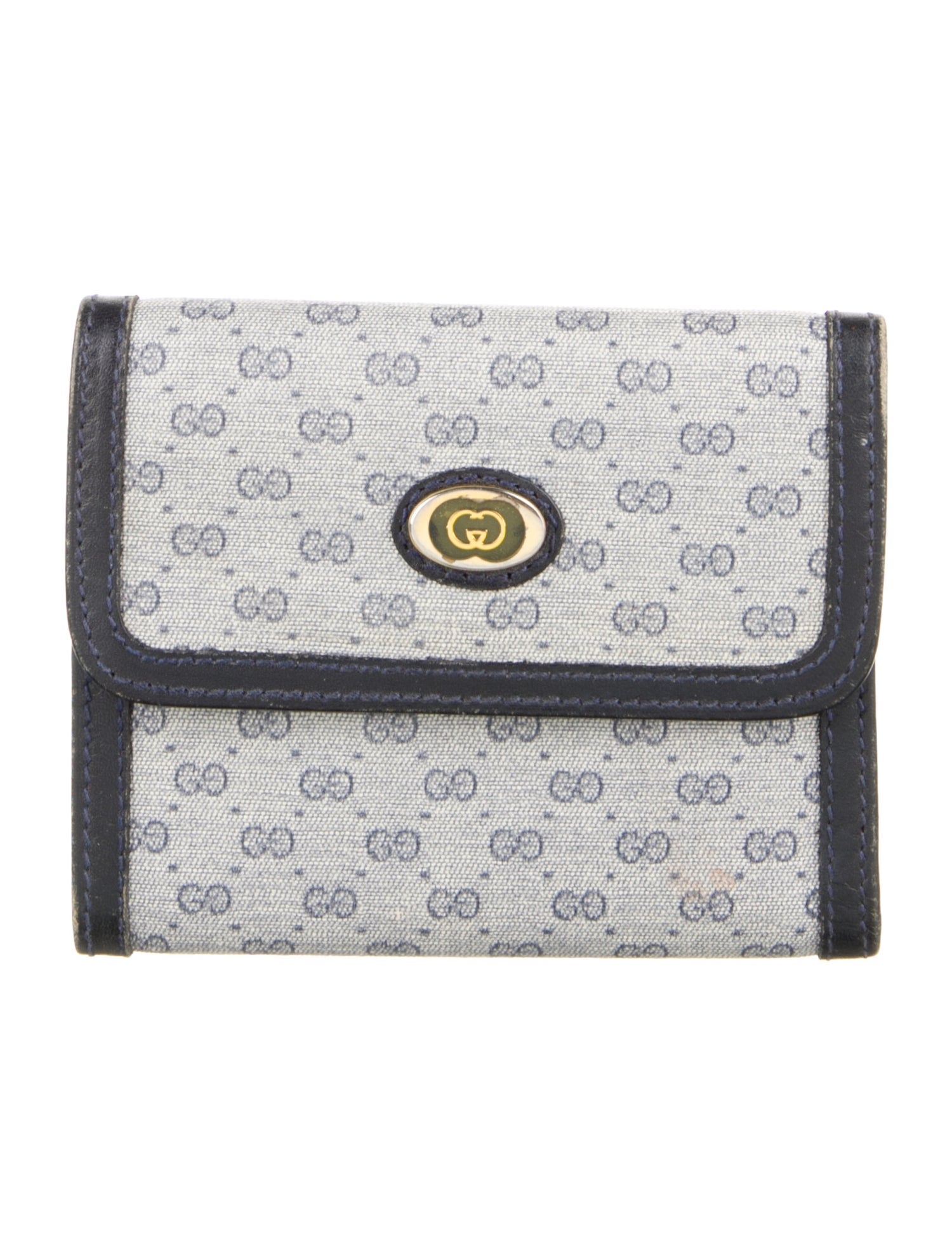 Gucci Vintage Micro GG Monogram Compact Wallet