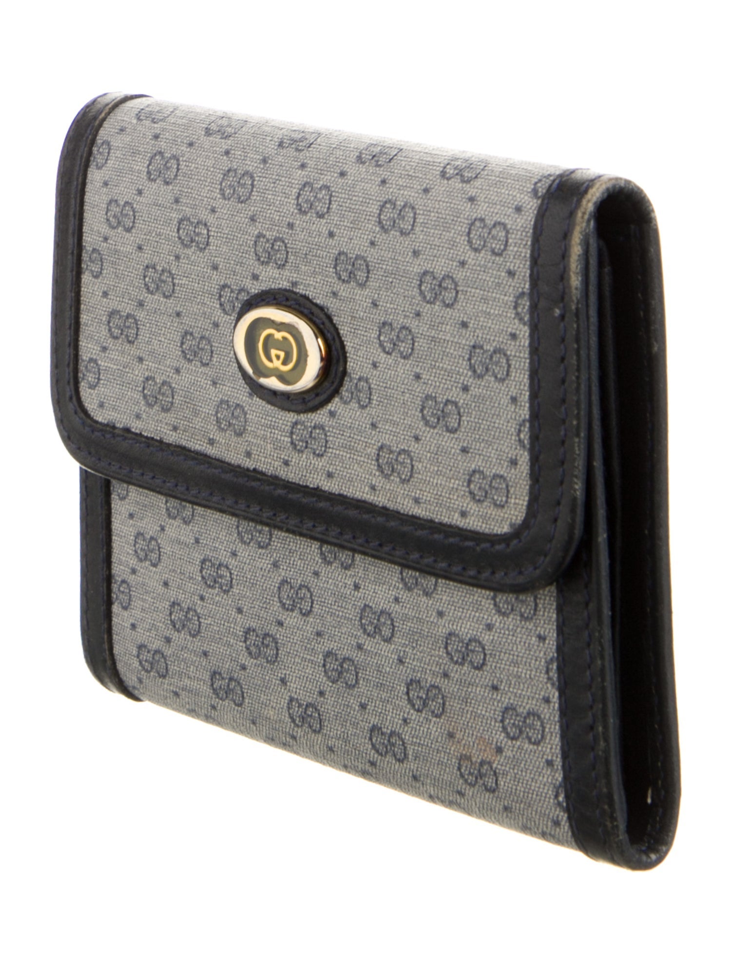 Gucci Vintage Micro GG Monogram Compact Wallet