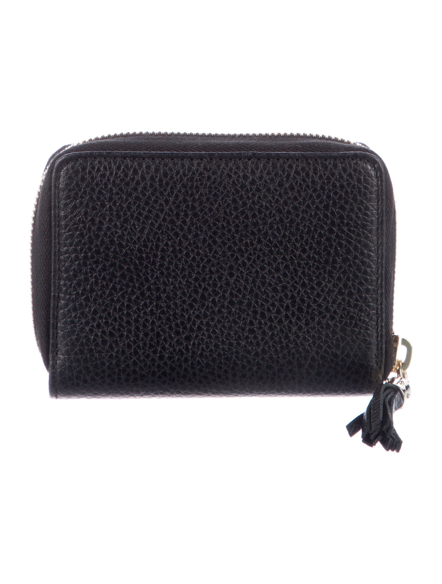 Gucci Interlocking G Logo Leather Compact Wallet