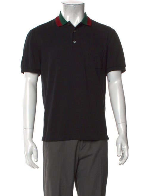 Gucci Web Accent Crew Neck Polo Shirt