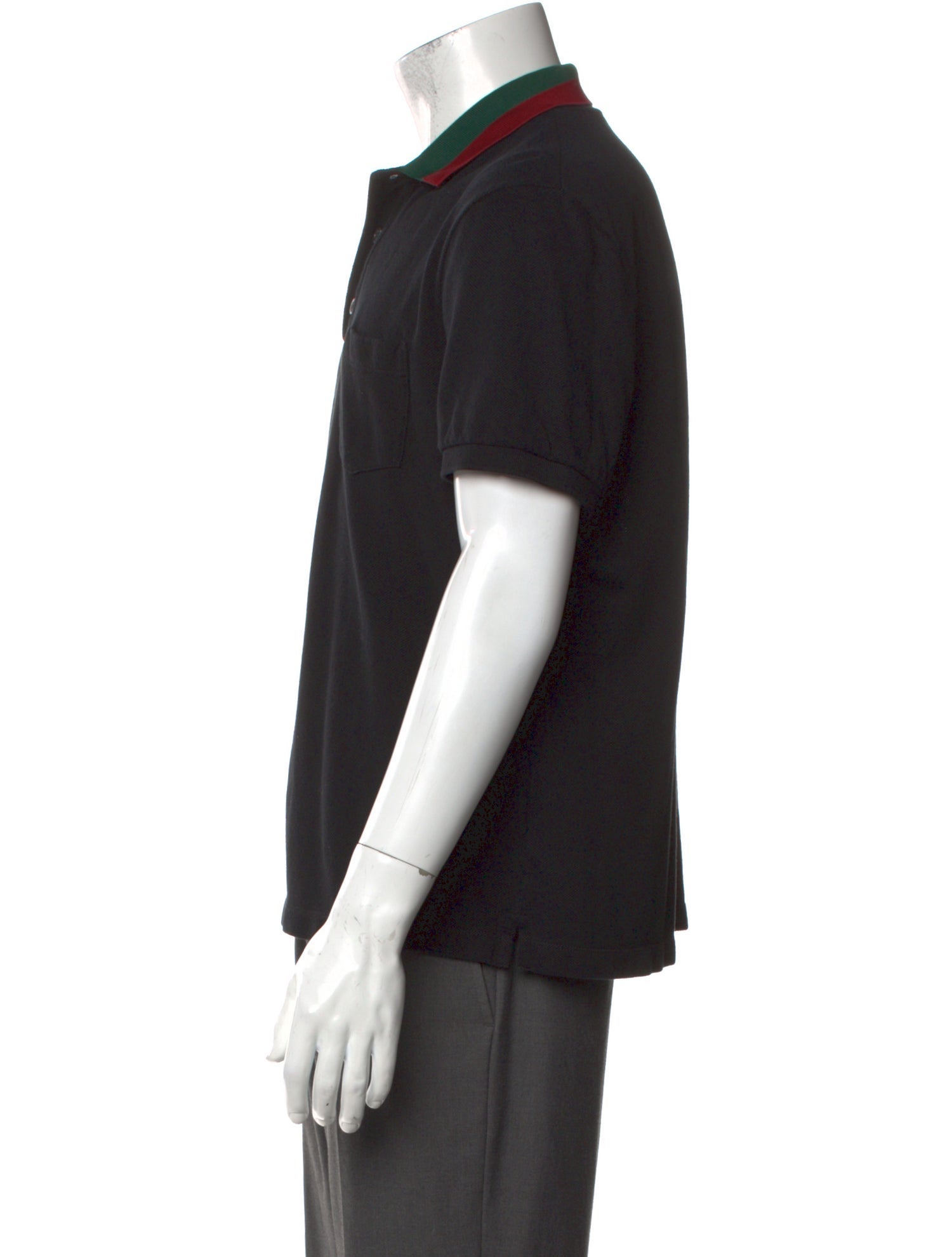 Gucci Web Accent Crew Neck Polo Shirt