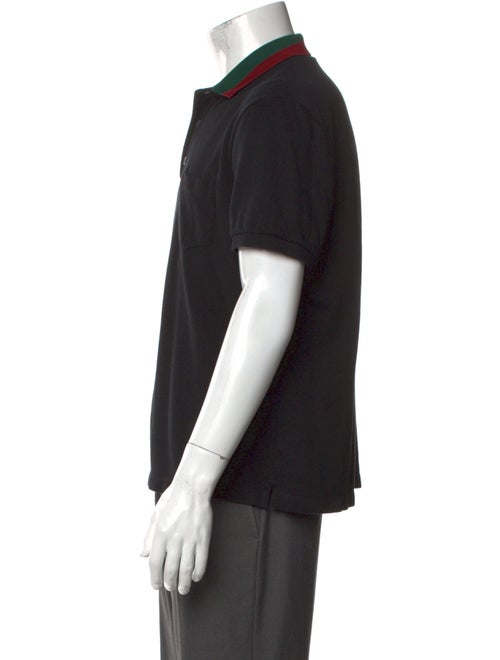 Gucci Web Accent Crew Neck Polo Shirt