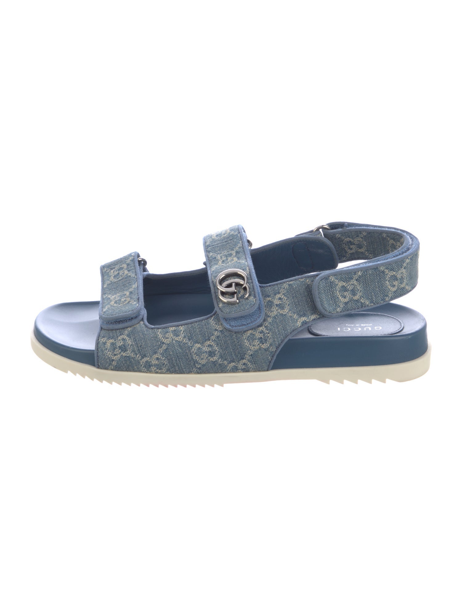 Gucci Denim Printed Sandals