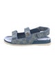 Gucci Denim Printed Sandals