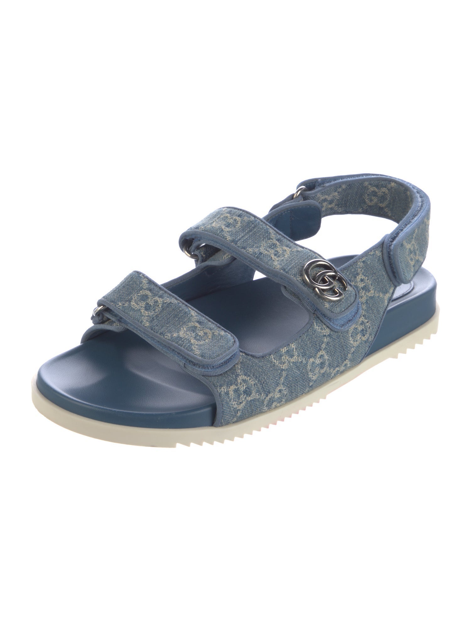 Gucci Denim Printed Sandals