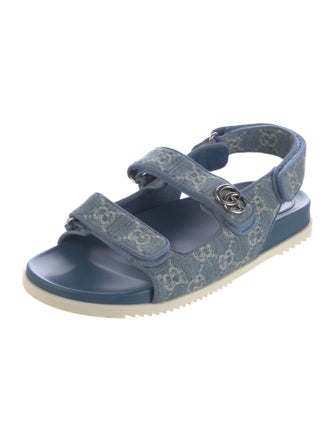 Gucci Denim Printed Sandals