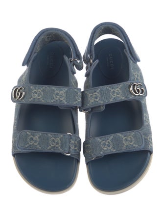 Gucci Denim Printed Sandals