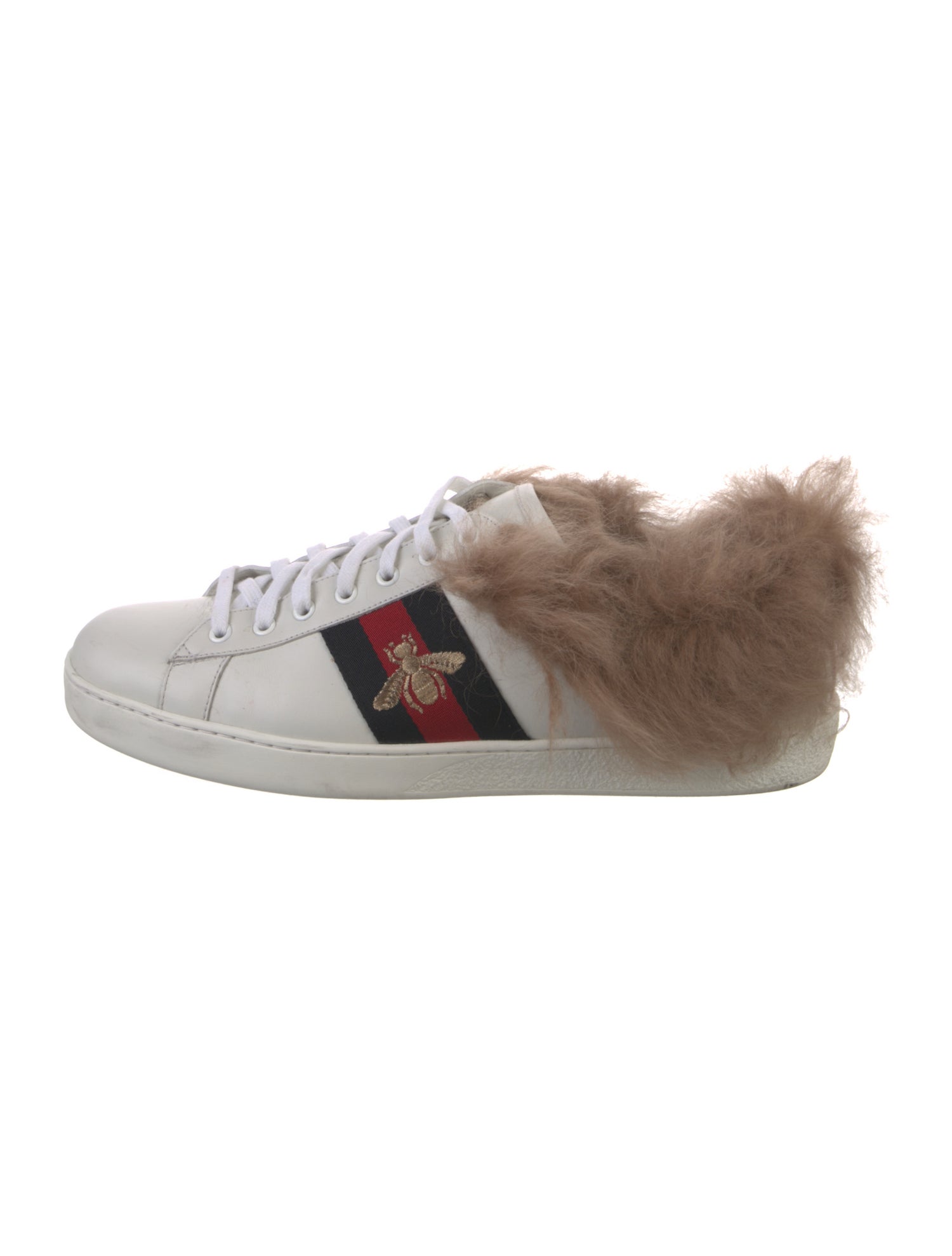 Gucci Sylvie Web Accent Leather Sneakers
