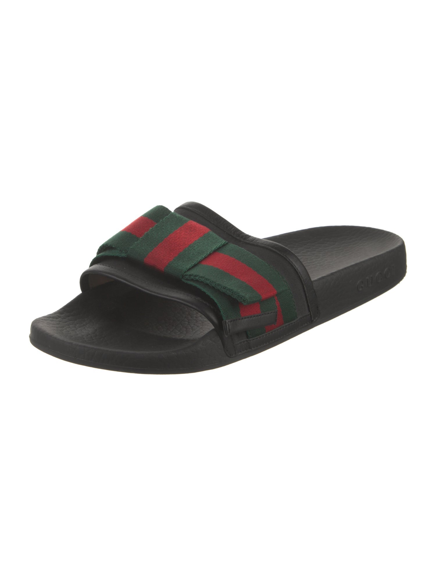 Gucci Web Accent Rubber Slides