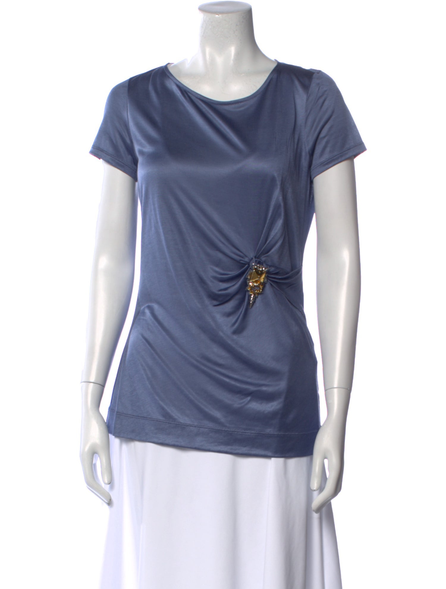 Gucci Vintage Cowl Neck T-Shirt