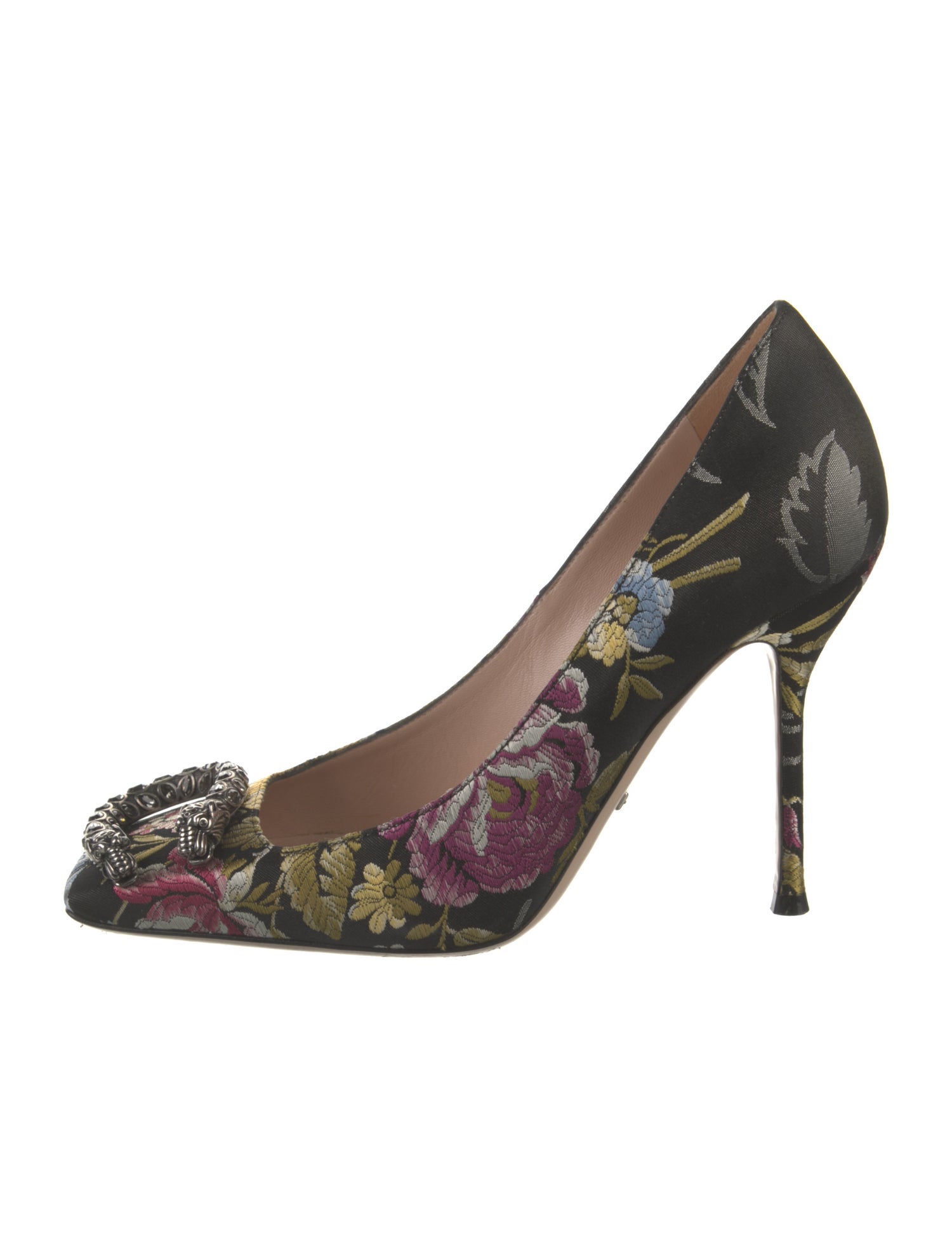 Gucci Dionysus Accent Jacquard Pumps