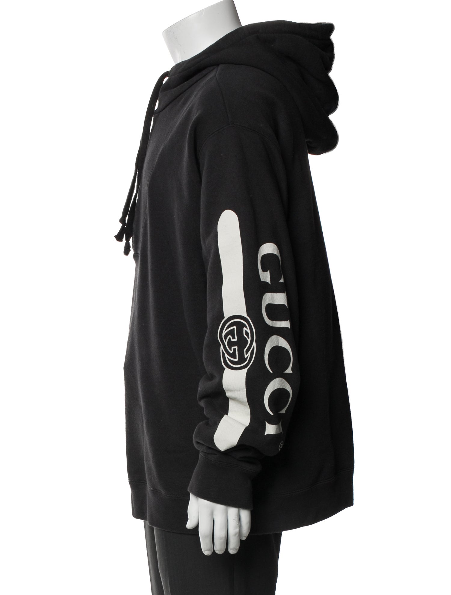Gucci Interlocking G Logo Mock Neck Hoodie