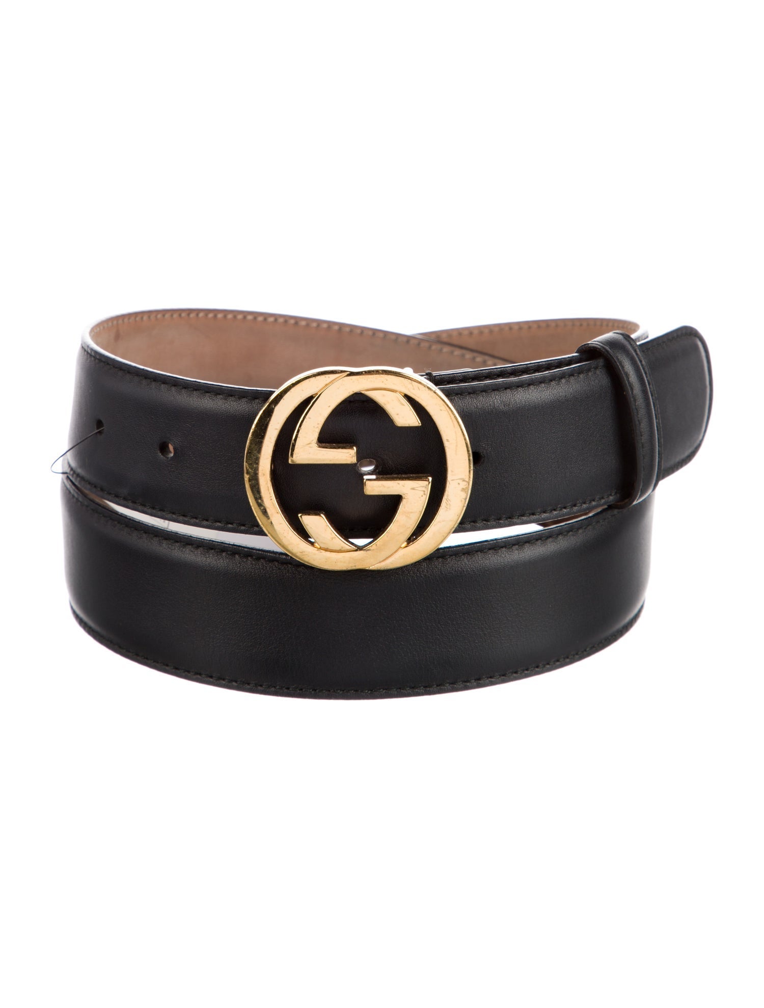 Gucci Interlocking G Logo Leather Belt Kit