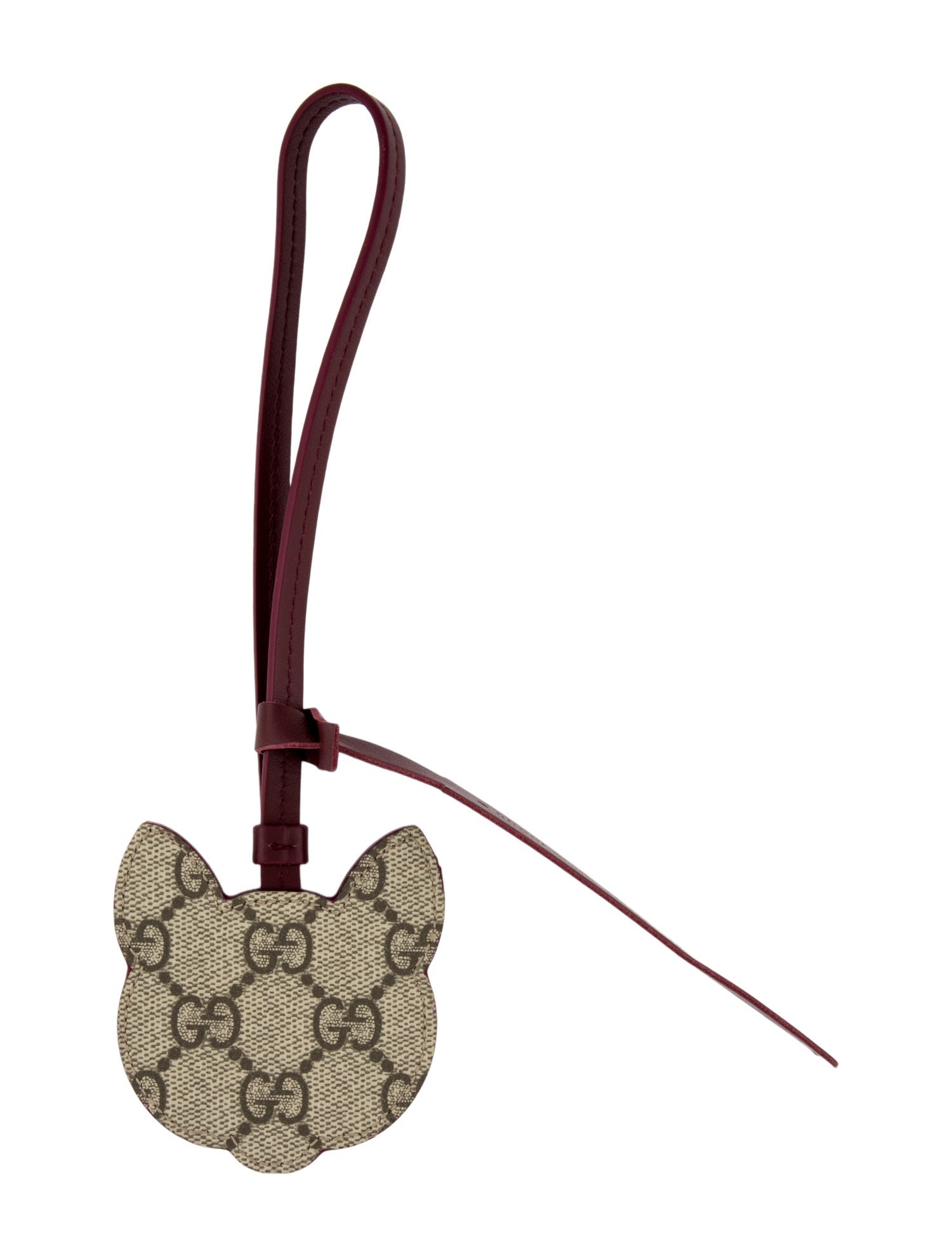 Gucci Cat Leather keychain