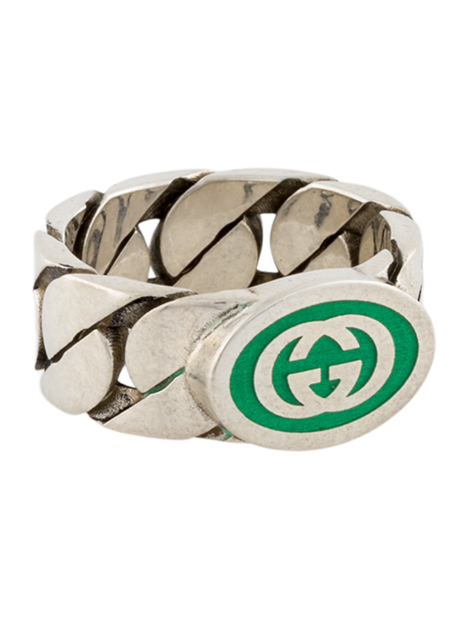 Gucci Enamel Interlocking G Band