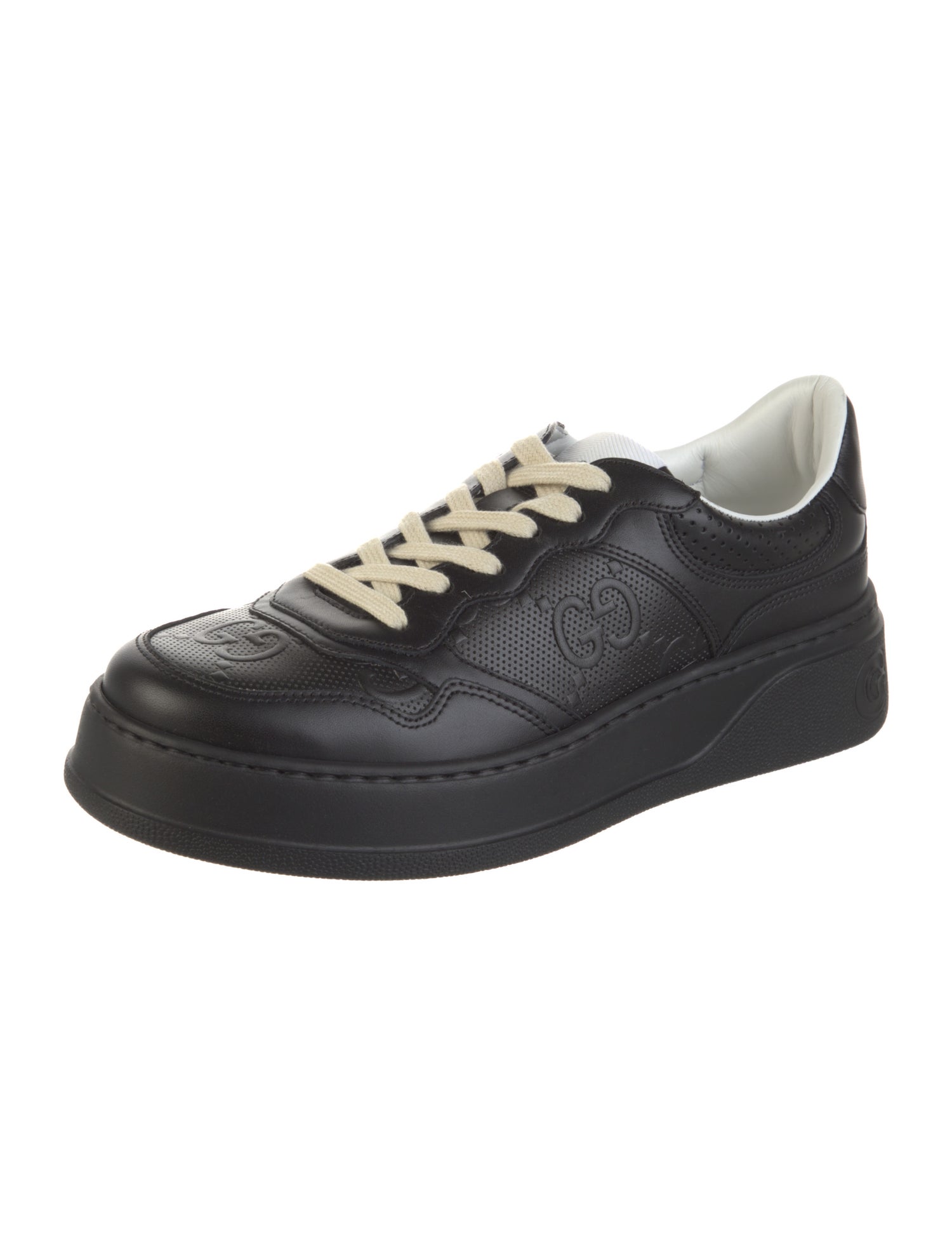 Gucci Interlocking G Logo Leather Sneakers w/ Tags