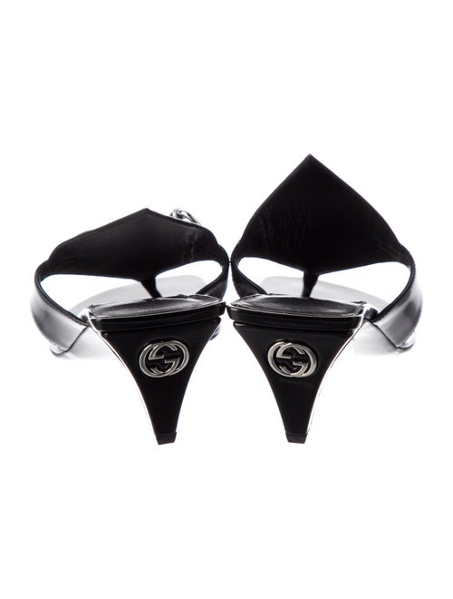 Gucci Horsebit Accent Patent Leather Slides