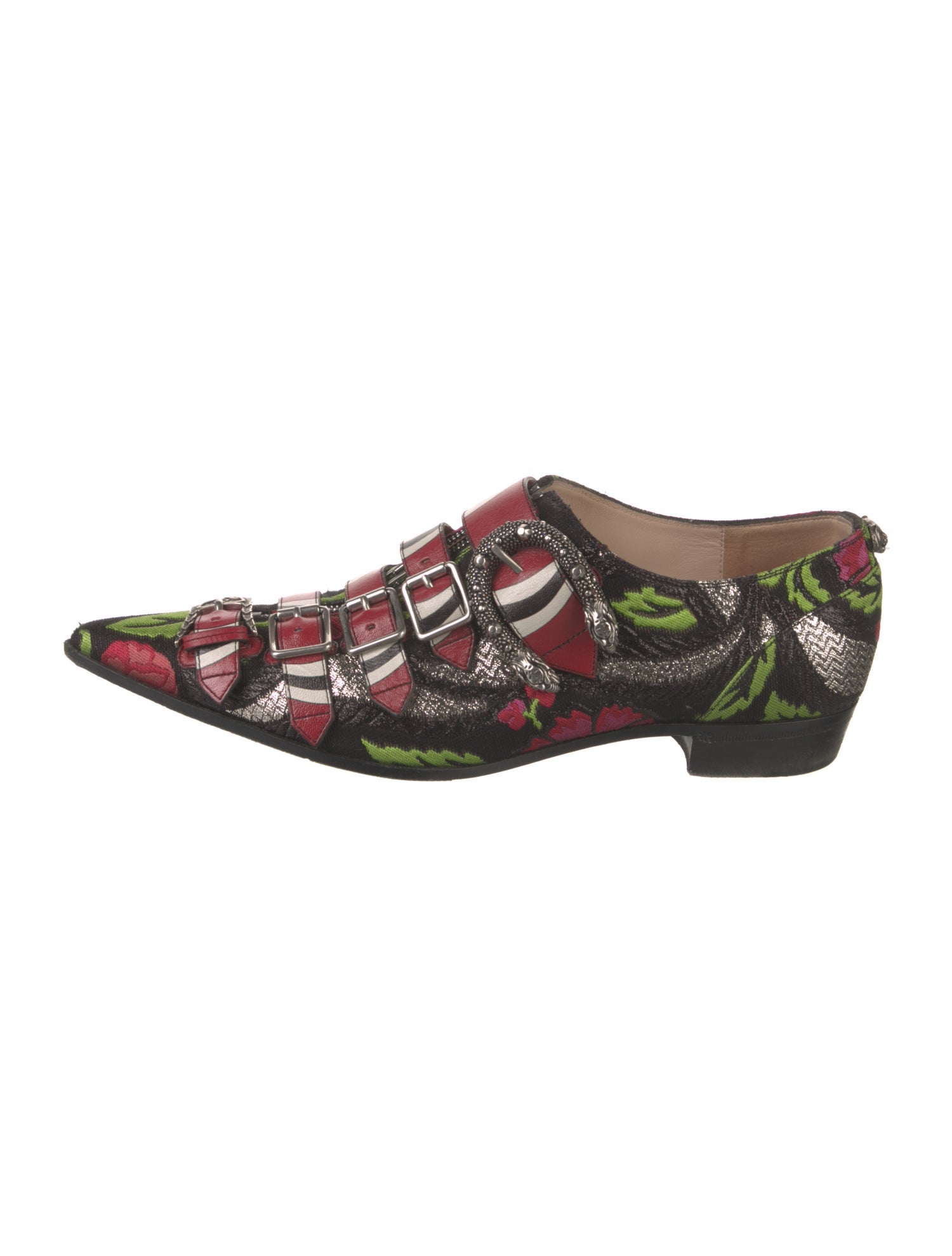 Gucci Kingsnake Printed Oxfords