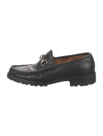 Gucci Horsebit Accent Leather Loafers