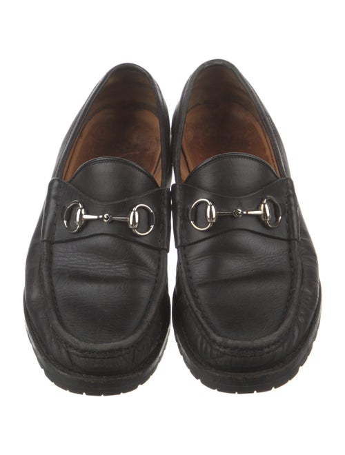 Gucci Horsebit Accent Leather Loafers