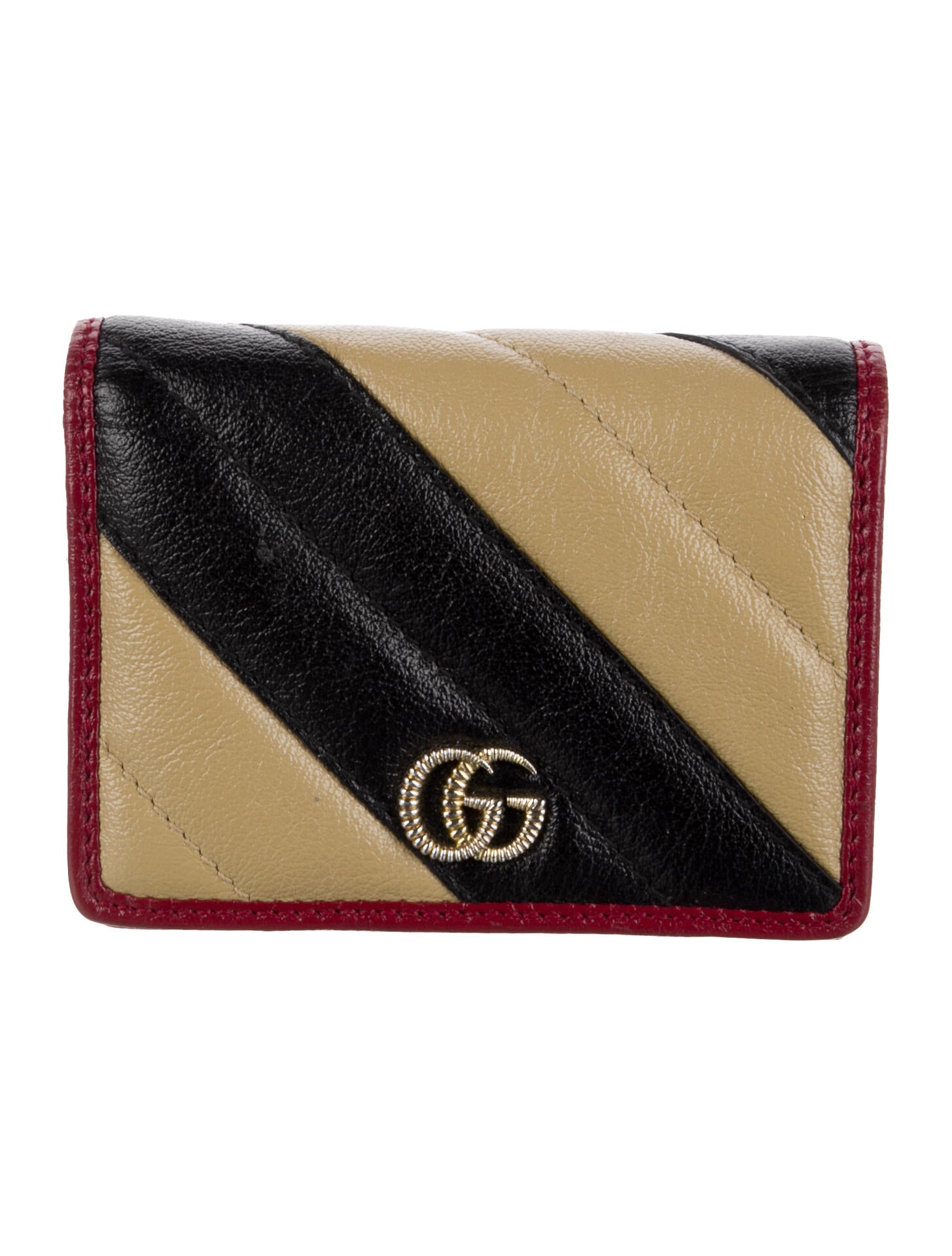 Gucci Double G Logo Leather Wallet