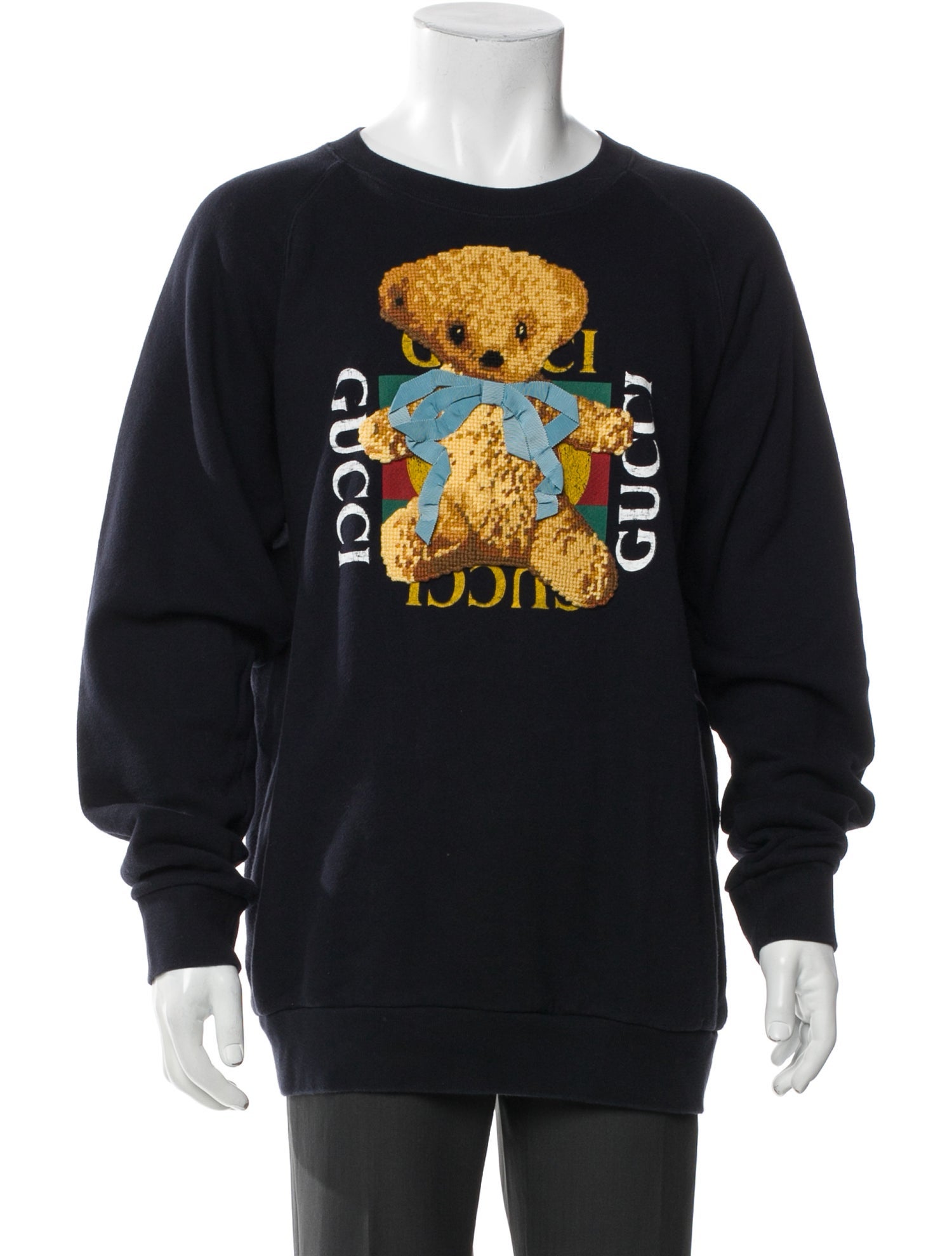 Gucci Web Accent Graphic Print Sweatshirt