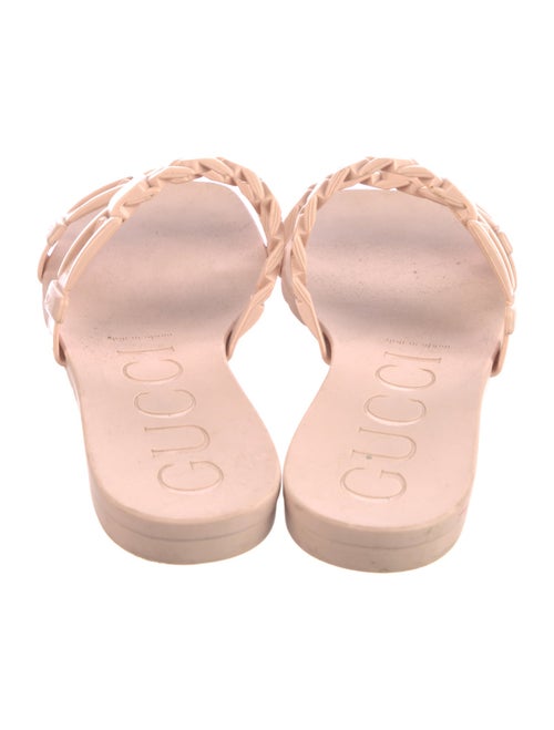 Gucci Rubber Chain-Link Accents Slides