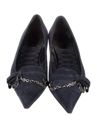 Gucci GG Canvas Suede Pumps