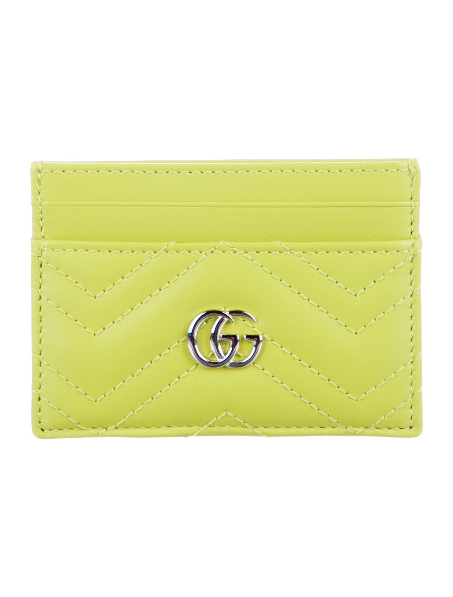 Gucci Double G Logo Leather Card Holder