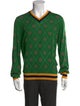 Gucci Tiger Head Accent Wool Pullover