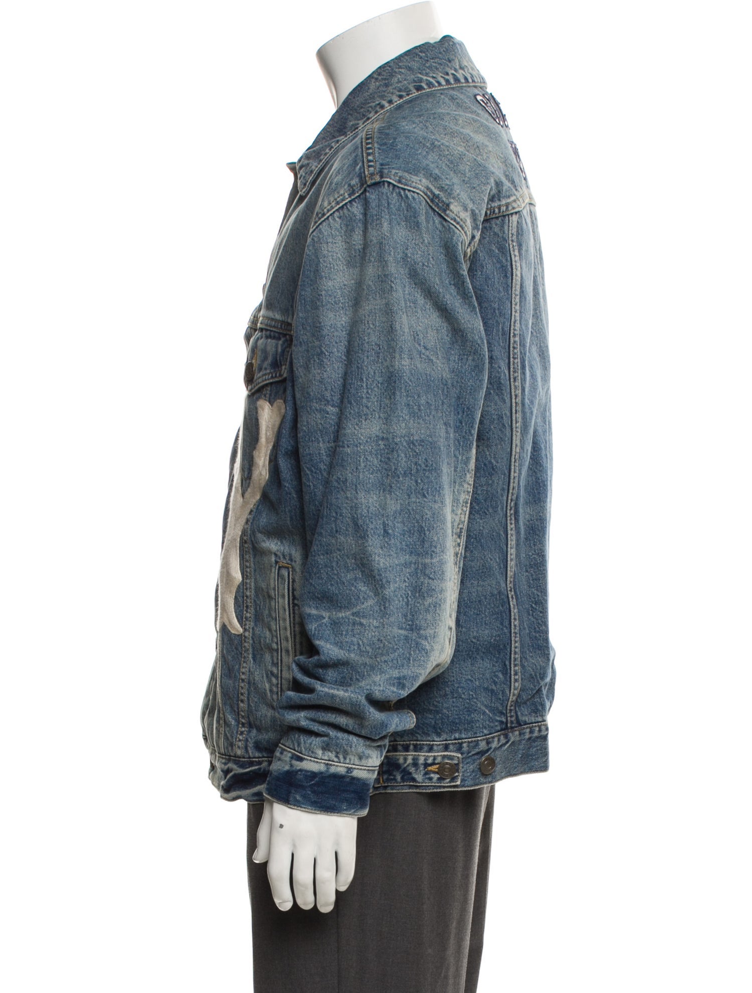 Gucci Gucci x MLB Denim Jacket Graphic Print Denim Jacket