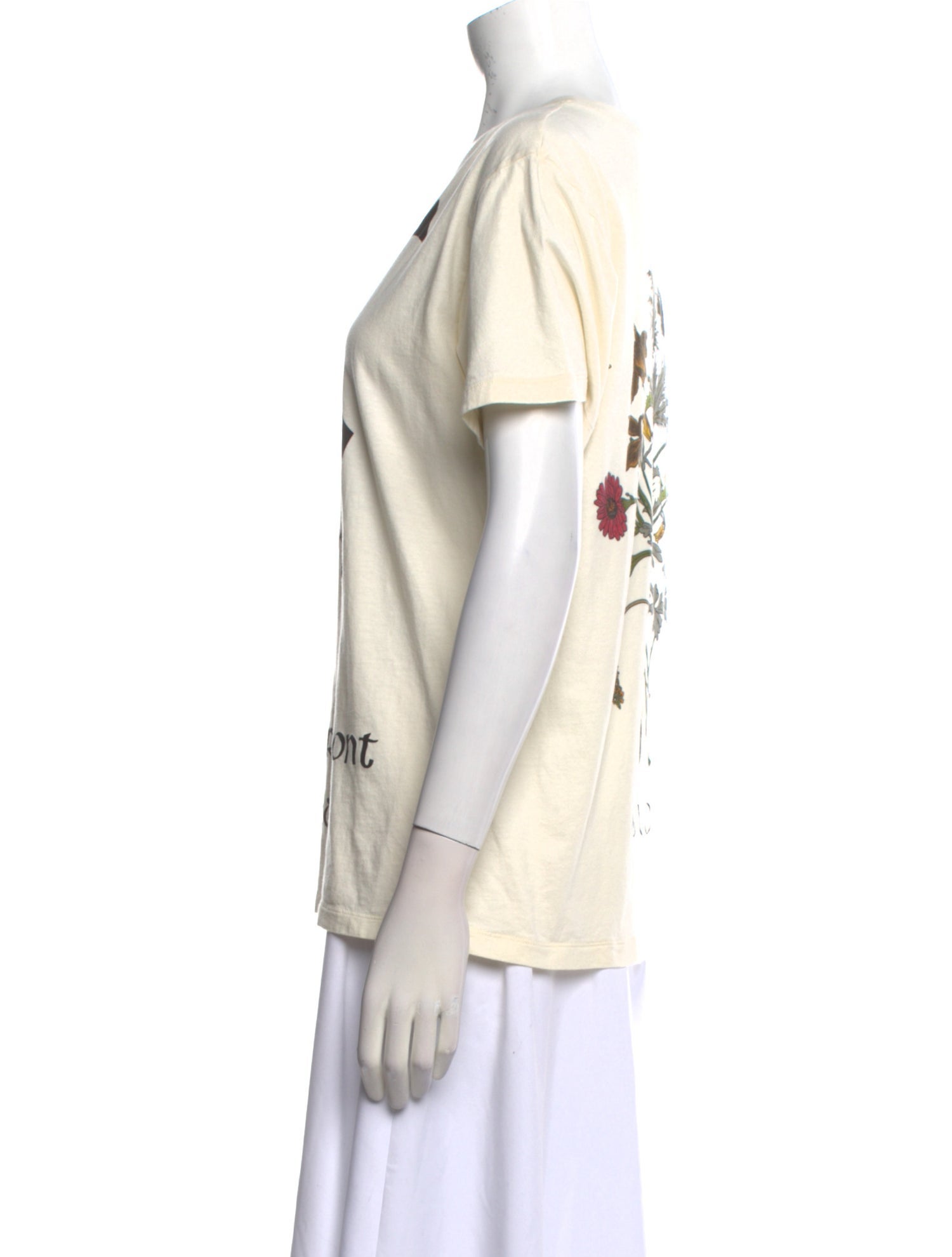 Gucci Graphic Print Scoop Neck T-Shirt