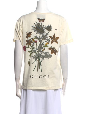 Gucci Graphic Print Scoop Neck T-Shirt