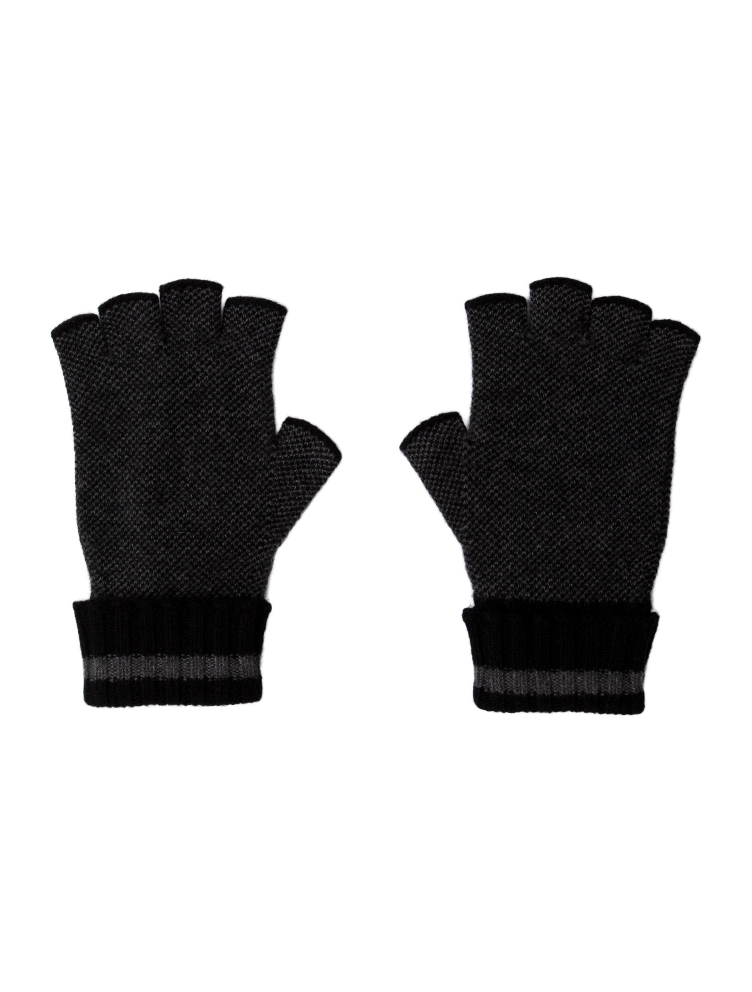 Gucci Women's Cashmere Logo Print Fingerless Winter Knit Gloves w/Tags