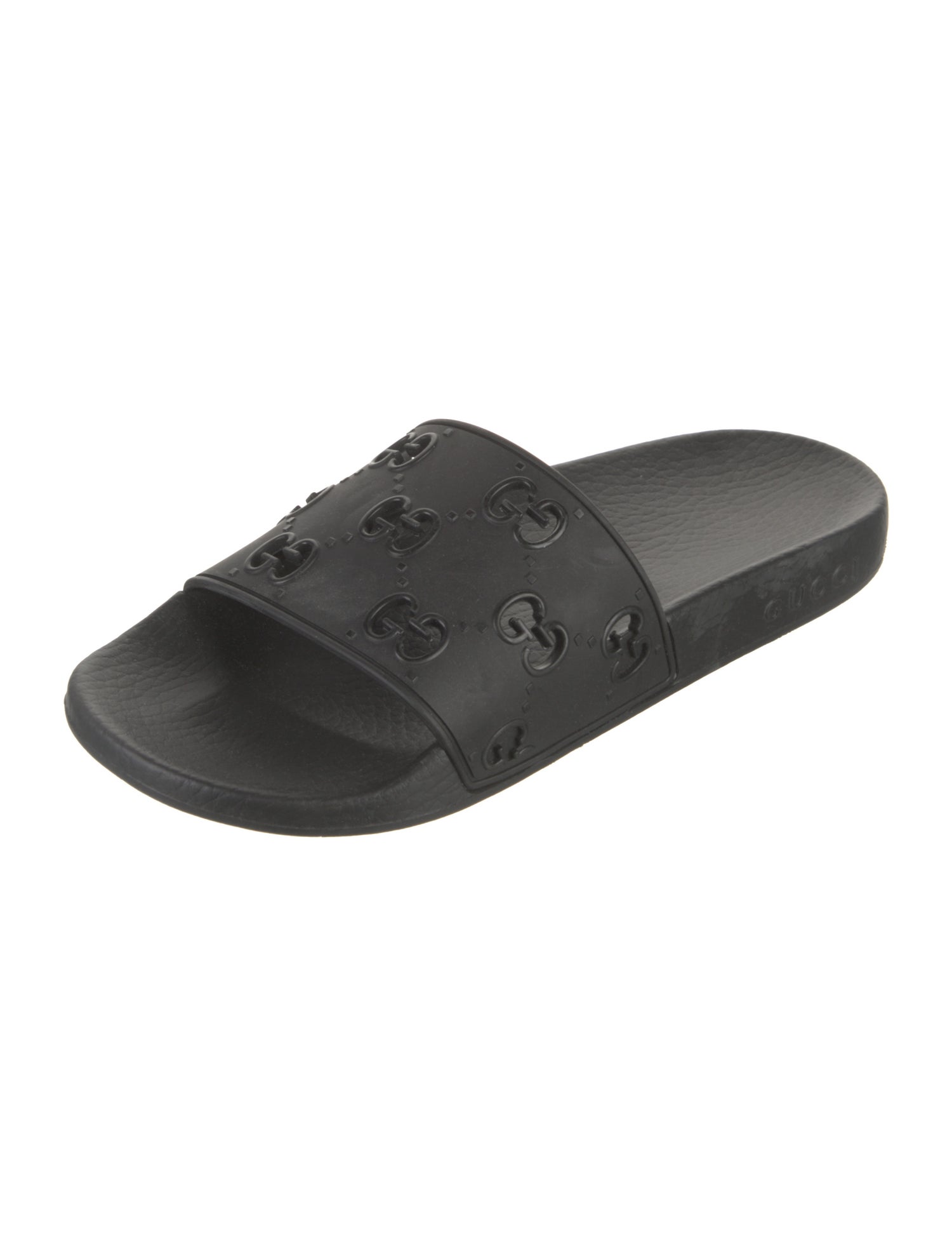 Gucci Rubber Cutout Accent Slides