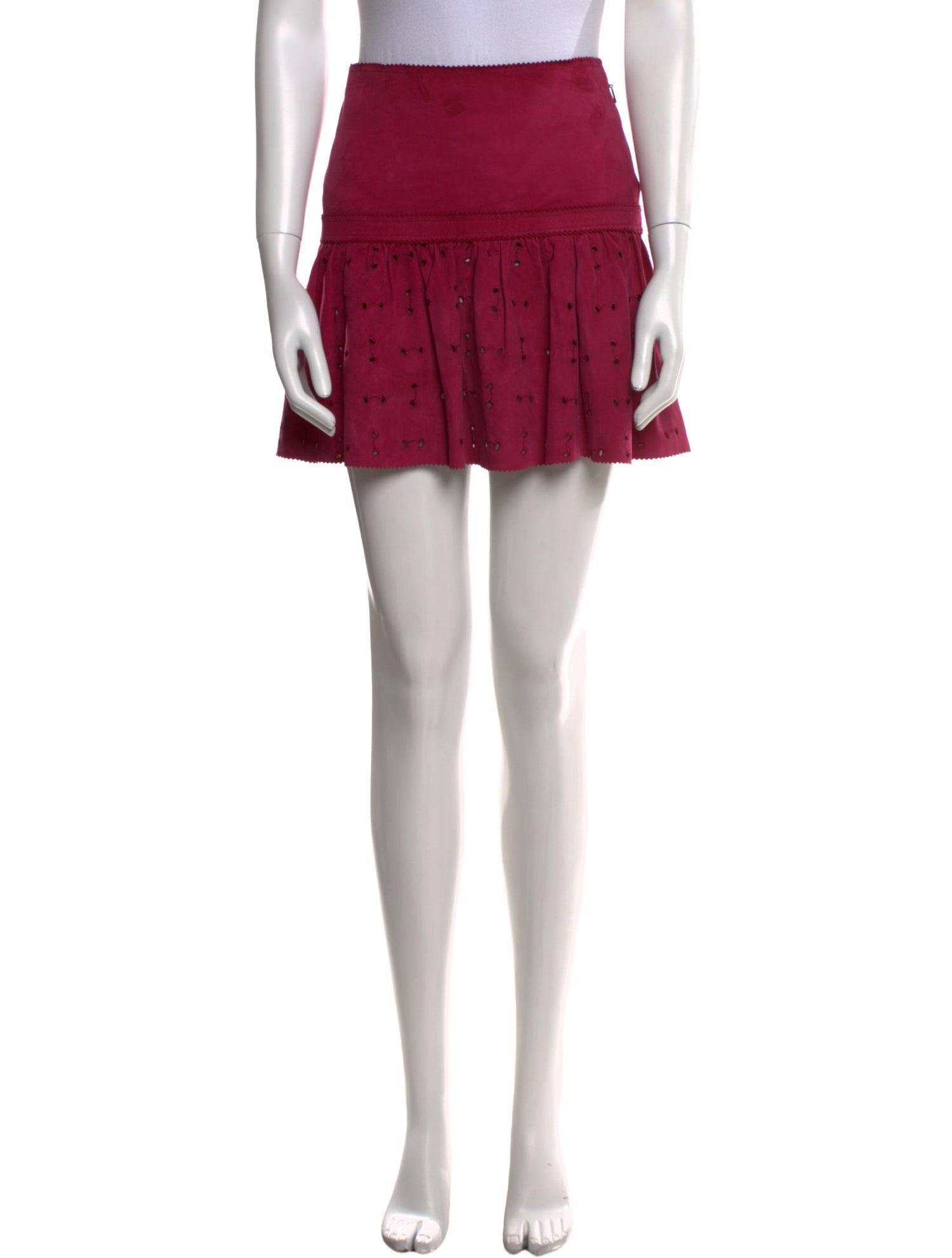 Gucci Leather Mini Skirt