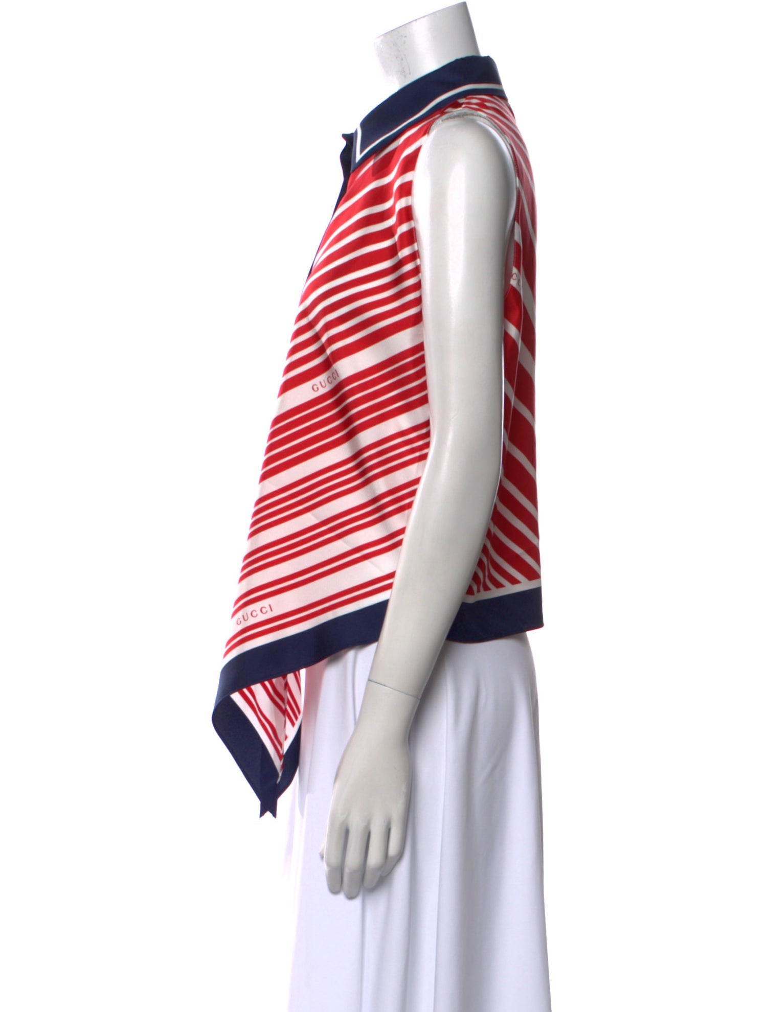 Gucci Silk Striped Blouse