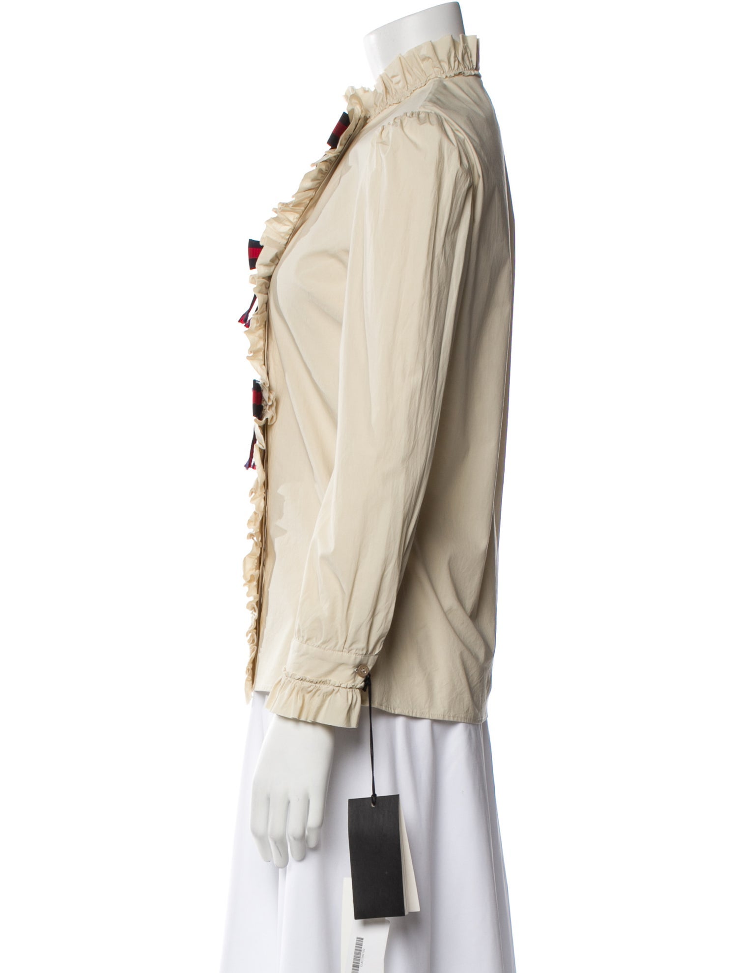 Gucci 2017 Mock Neck Blouse