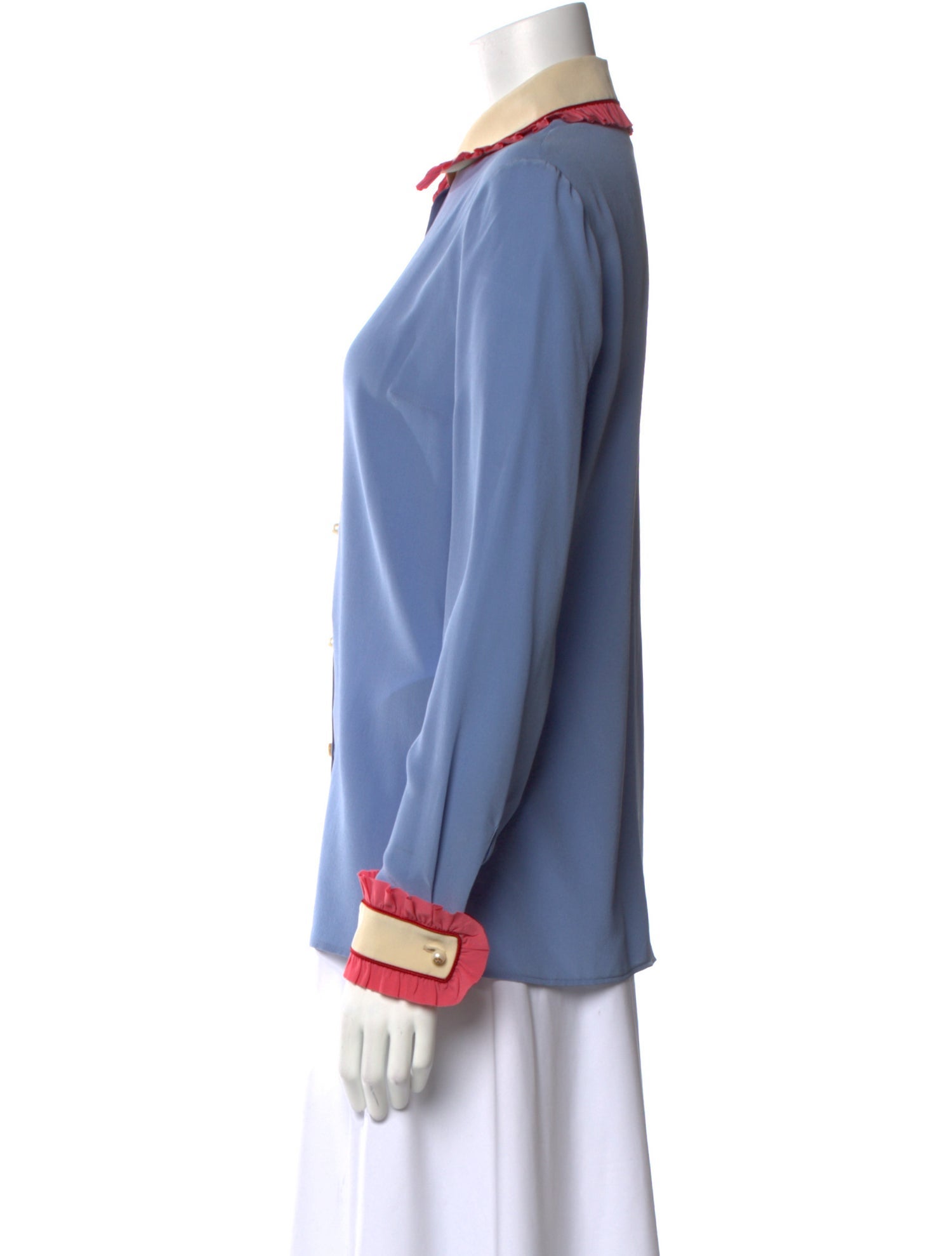 Gucci 2018 Silk Button-Up Top