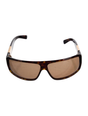 Gucci Web Accent Shield Sunglasses