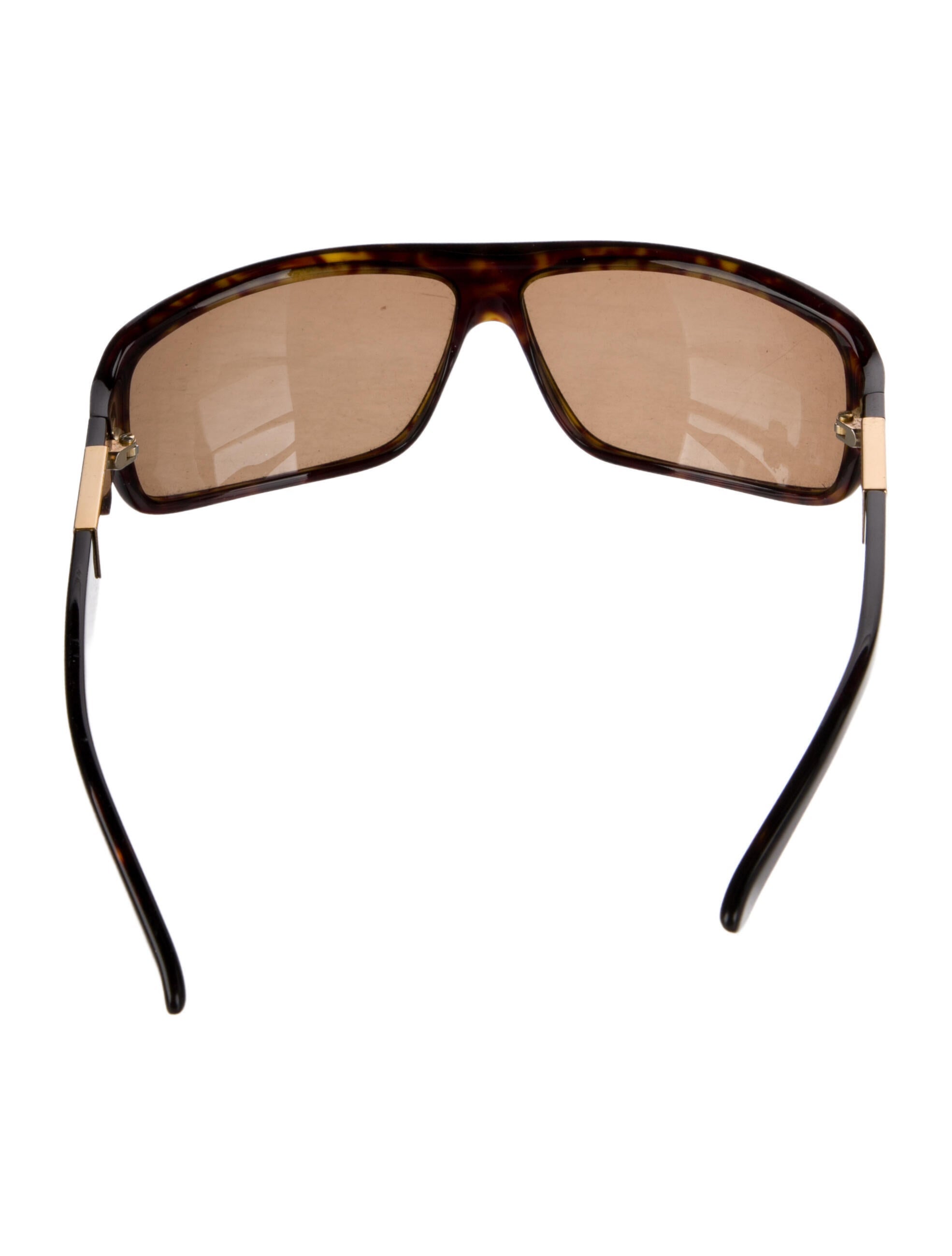 Gucci Web Accent Shield Sunglasses